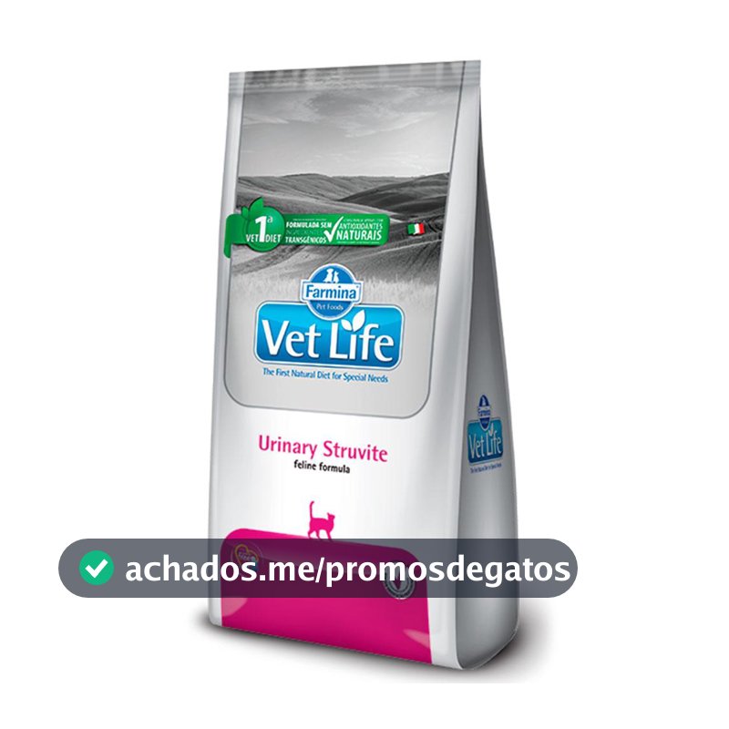 Ração Vet Life Gatos Struvite Urinário - 2kg