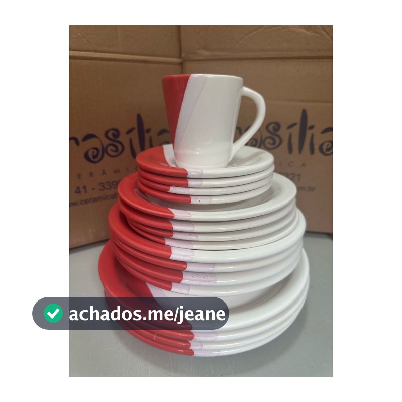 Jogo Jantar Aparelho Louça Cozinha Completo 20 Pçs 2 Linha