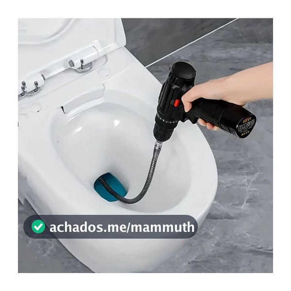 Desentupidor De Esgoto Vaso Sanitário Ralo De Banheiro Adaptador Para Parafusadeira/Furadeira