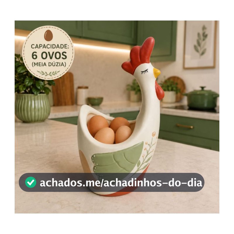 Galinha de Cerâmica Porta Ovos Porta Talheres Porta Utensilios Organizador de Cozinha Decorativo