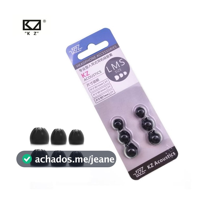 Borrachinha Para Fone Ouvido De silicone Kz 3 Pares