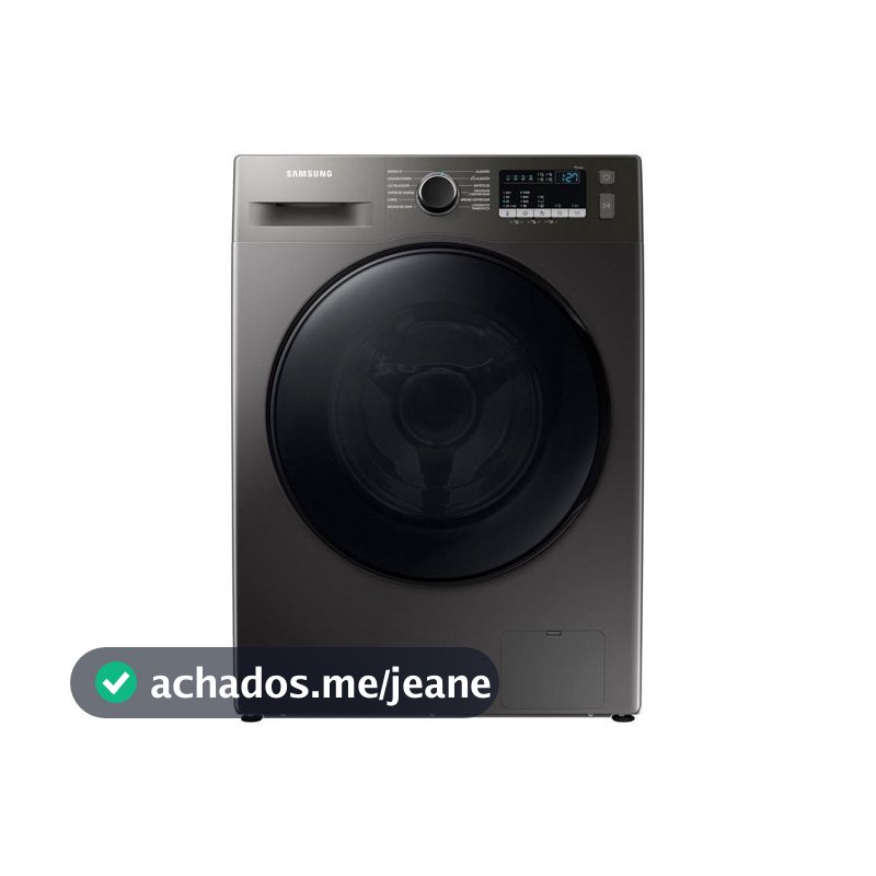 Lavadora de Roupas Samsung Inverter 11kg Cesto Inox 12 Programas de Lavagem Preta WW11T4040BX/AZ
