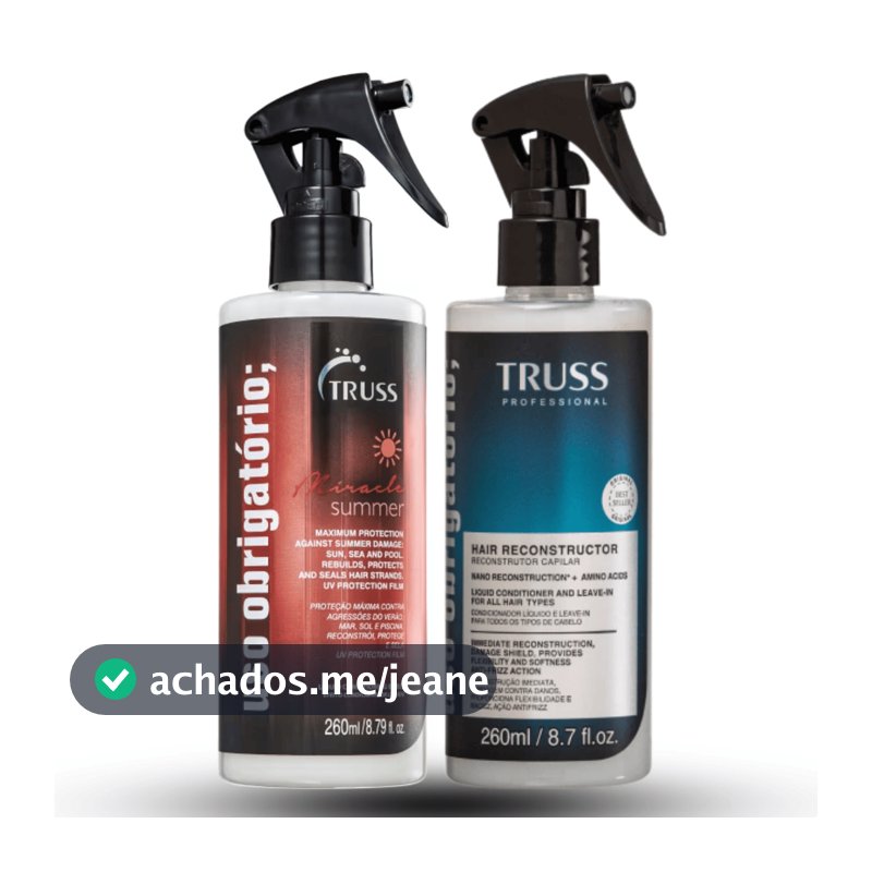 TRUSS Uso Obrigatório + Miracle Summer | Tratamento Profissional dos Fios