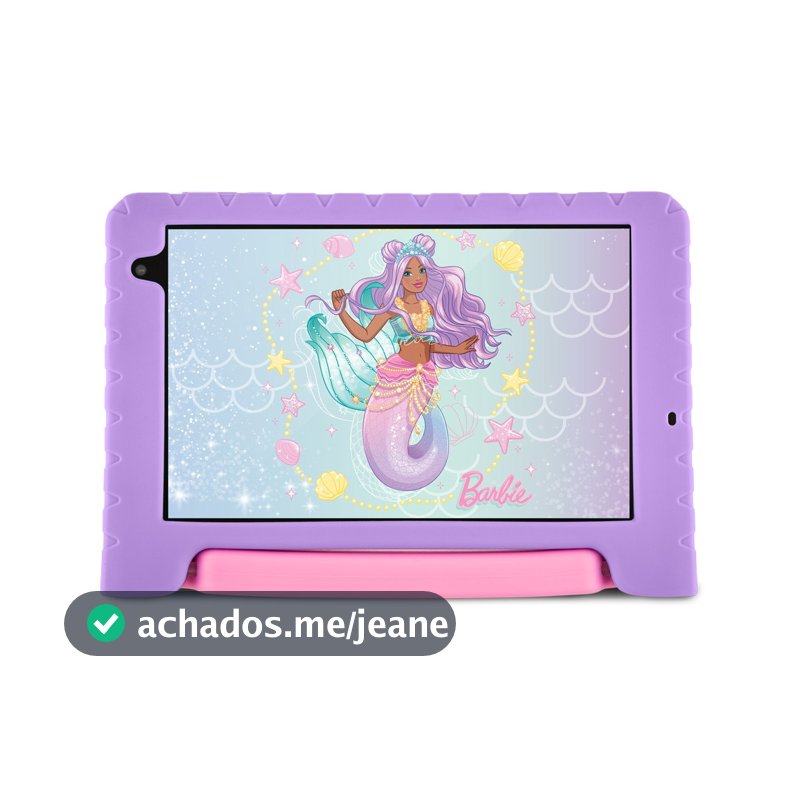 Tablet Infantil Barbie Wi-fi 6GB RAM 64GB Tela 8 Pol. Android 13, Octa-core Multi - NB434