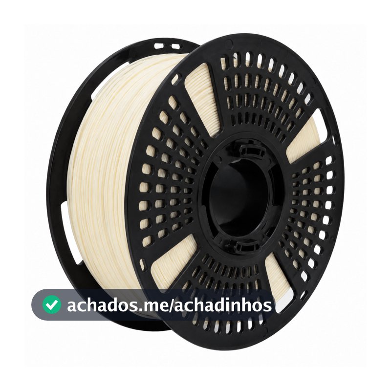 Filamento ABS 1kg 1.75mm Impressão 3D - Branco Natural