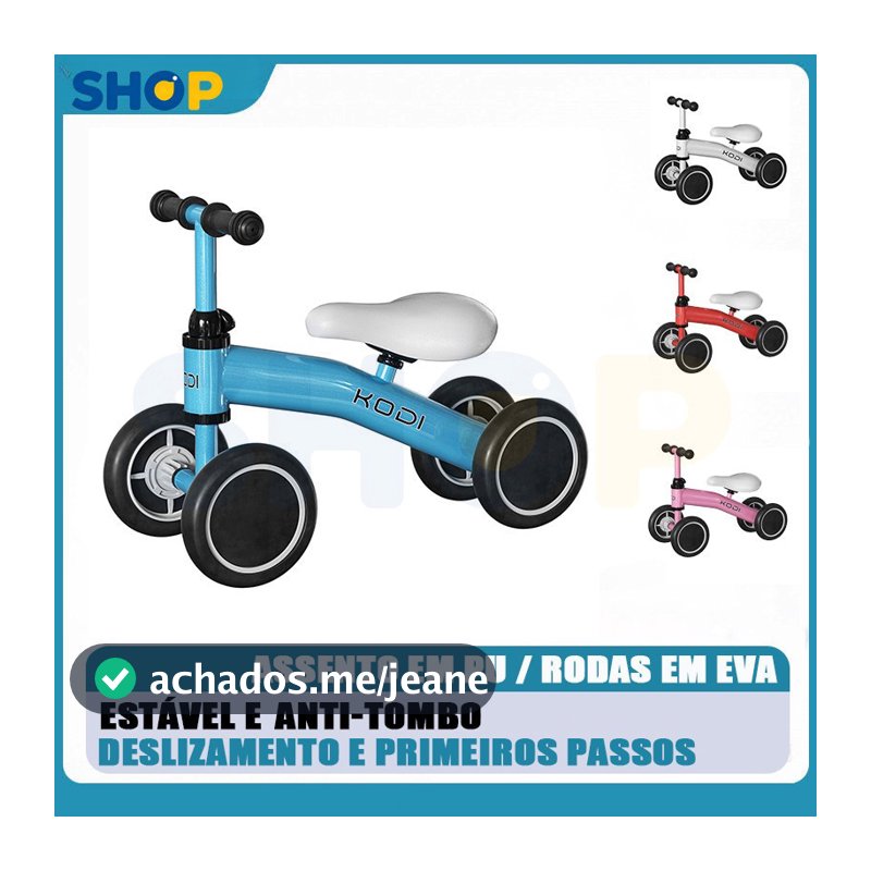 Para Casa/Parque: Carrinho Infantil Sem Pedal com 4 Rodas, Silencioso e Seguro P14