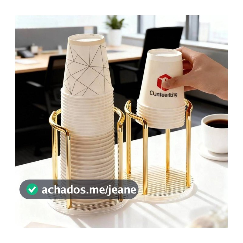 Suporte Para dourado Copos Acrílico Descartável De Chá De Água Prateleira Organizador Doméstico