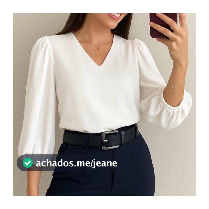 Blusa Feminina Manga 3/4 Novas Cores Verão Em Tecido Crepe Social Elegante Moda Evangélica