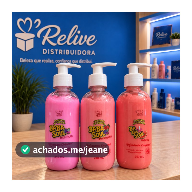 Kit 03 und Hidratante Coporal BABASOUL - SOUL - 240ml - Cheirinho de Chiclete Nutrição Perfume Suave