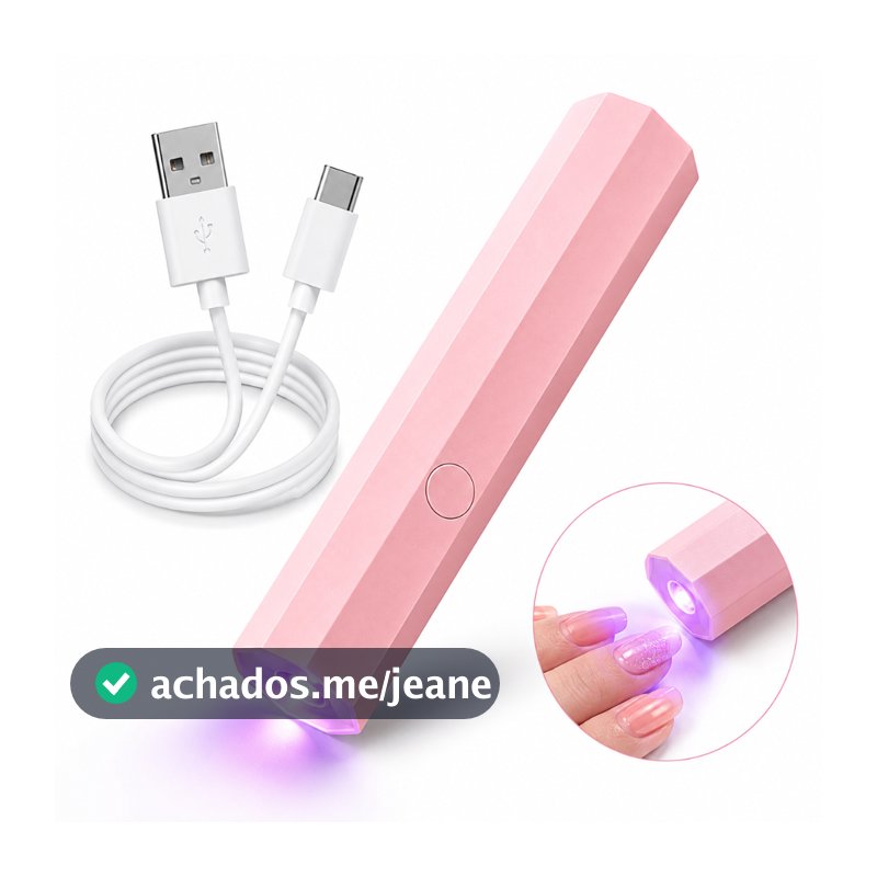 Lâmpada UV LED 3W para Unhas Gel USB Portátil Mini Secador de Esmalte Nail Art