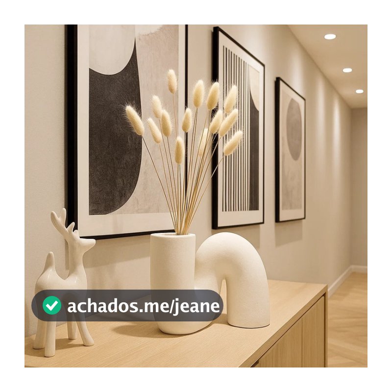Vaso Geométrico 13cm Decoração Sala Minimalista Oasis