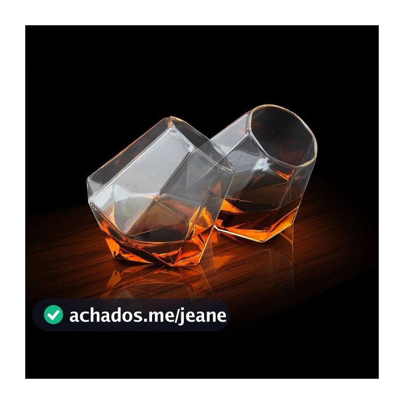 Kit 2 Copos para Whisky Copo Diamante