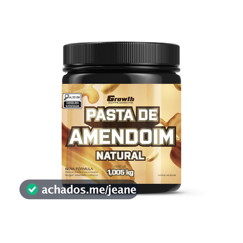 Pasta De Amendoim Integral Torrado 1kg Growth Supplements