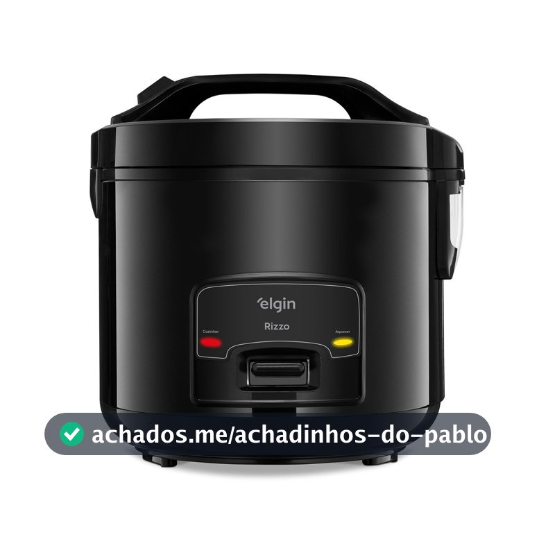 Panela De Arroz Elétrica Elgin 5 Xicaras 1L Preta 400w 127v