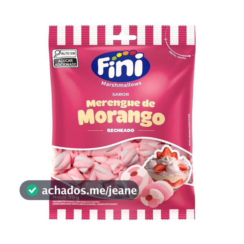 Marsh Merengue de Morango 70g- Fini