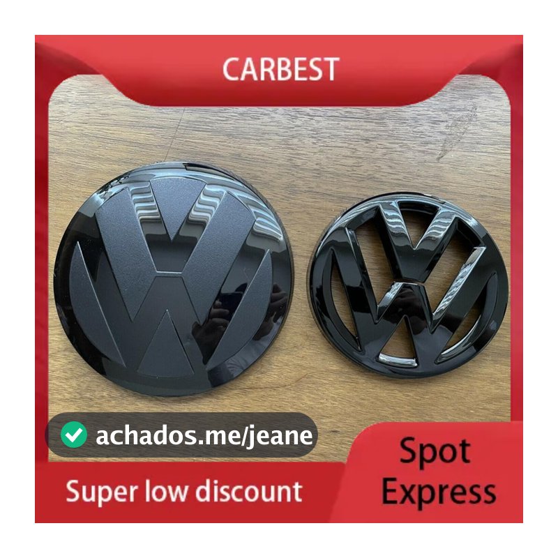Logos Carro Conjunto Emblema Preto Dianteiro & Traseiro Para VOLKSWAGEN GOLF Peças MK7.5