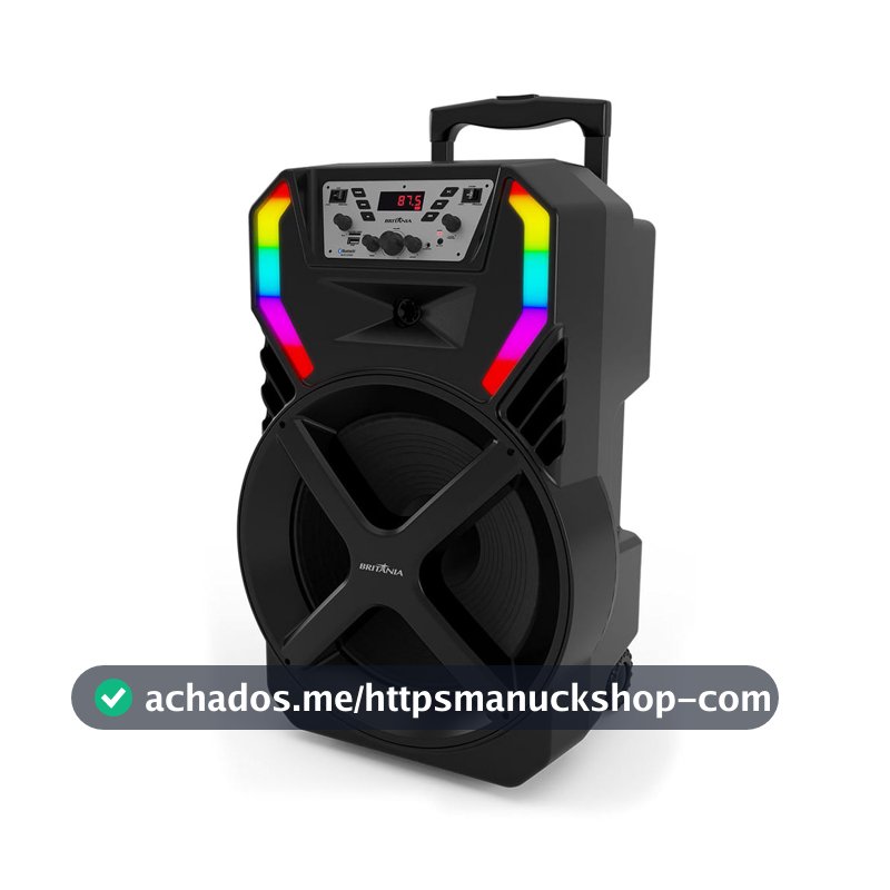 Caixa de Som Amplificada Britânia BCX12500 Woofer 15” 1000W