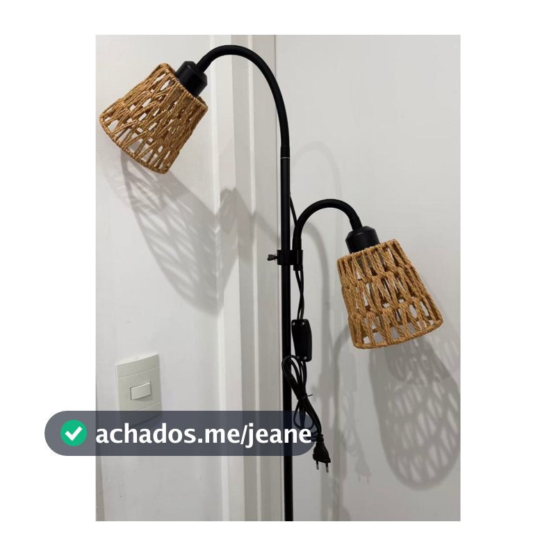Luminária De Chão metal+corda Personalidade Lâmpadas De Piso Ajustáveis Verticais Lâmpada De Leitura LK-649