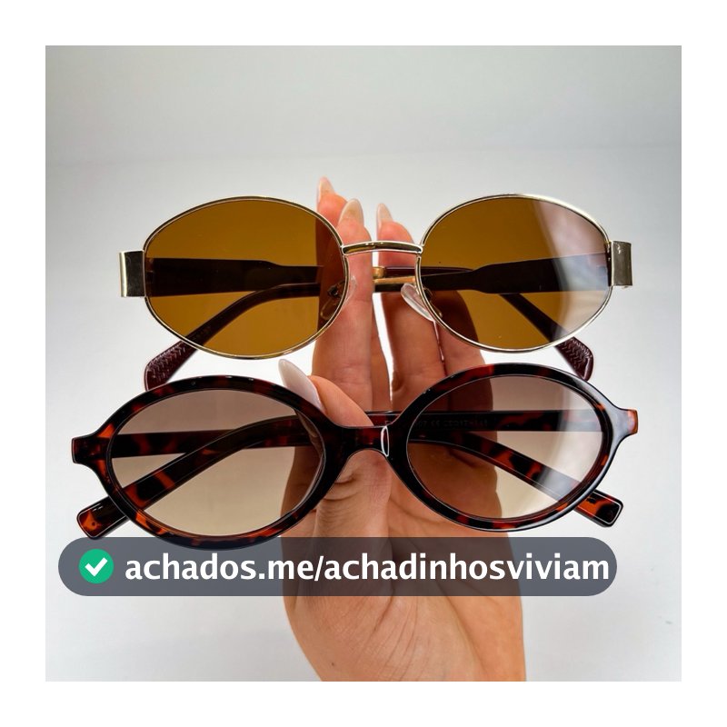 2 Óculos de Sol Vintage Moda Blogueiras tartaruga metal