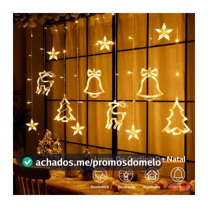 Iluminação de Natal Decoração Cascata Pisca Pisca 8 Funções Para Decoração Luzes De Natal Festa Loja