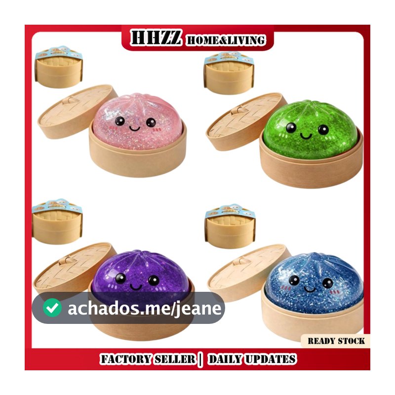 Brinquedo De Pão De Simulação Mole De 5.5 Cm De Lodo , Mini Cozido No Vapor De Descompressão Infantil , Alívio De Estres