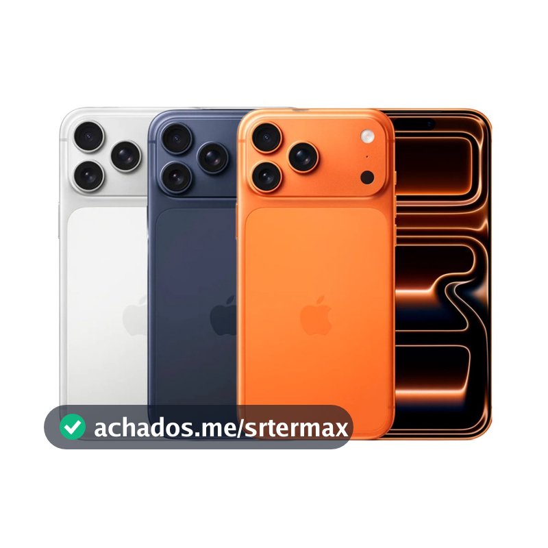 Celular Apple iPhone 17 Pro Max 256GB Câmera Tripla Fusion de 48MP Tela 6.9" Super Retina XDR 5G NFC