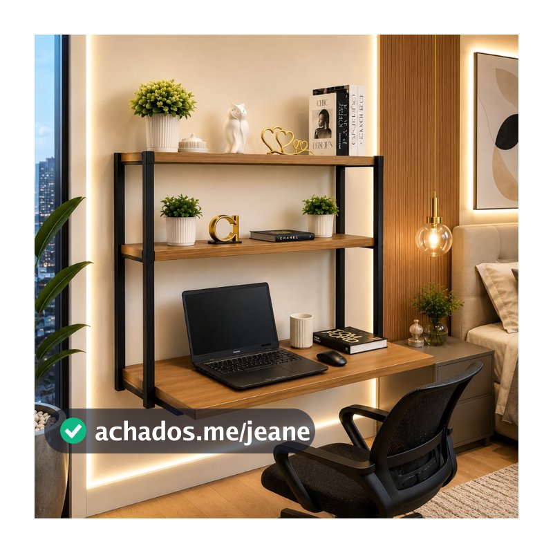 Escrivaninha Para Quarto Mesa Para Computador Industrial Home Office Penteadeira