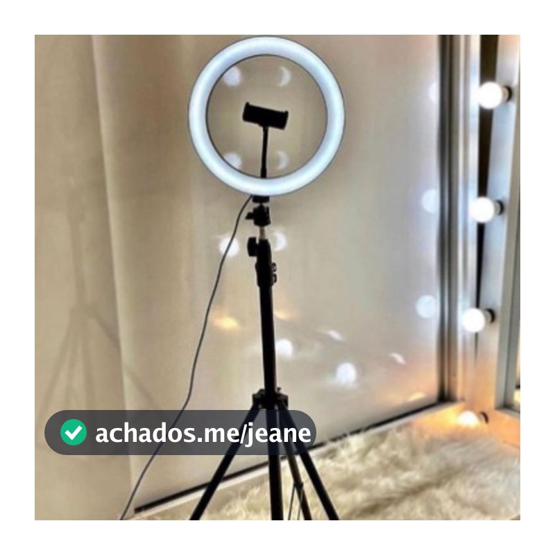 Ring Light Iluminador 10 Polegadas Com Tripé De 2.10 Metro MarisaStore