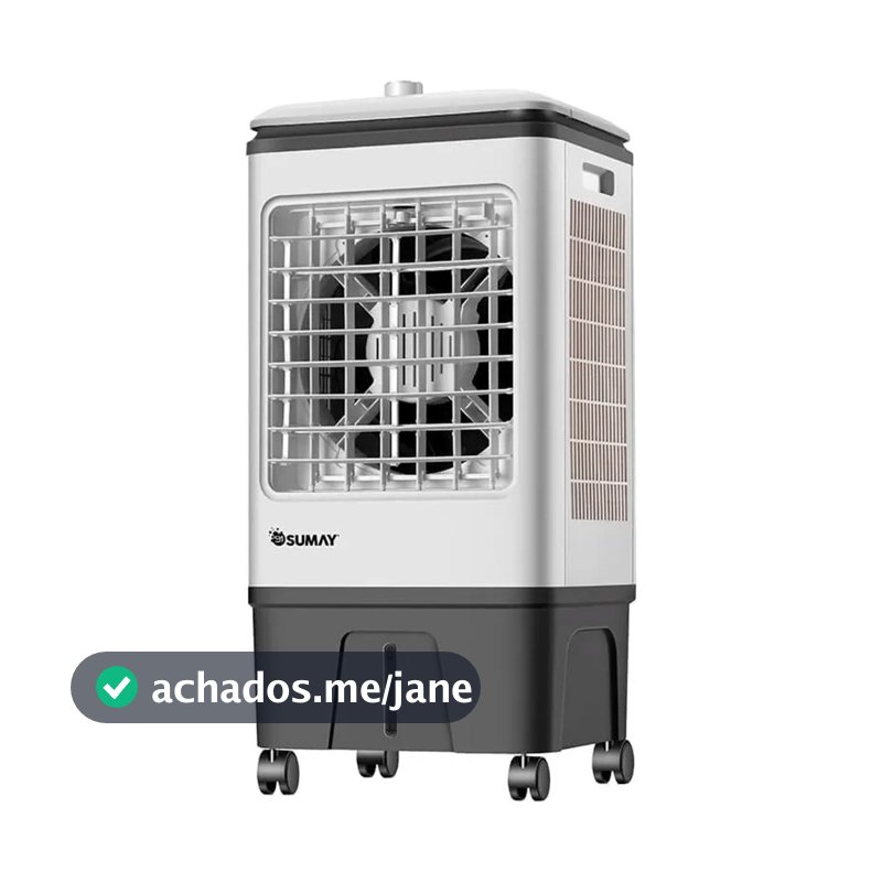 Climatizador Ar Frio Portátil Evaporativo 17 Litros Umidificador Sumay