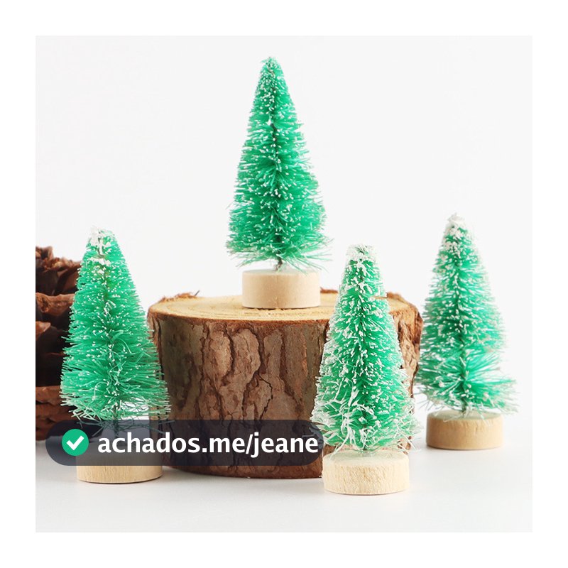 (10 Peças/Pacote) 2.3  4.83cm Mini Árvore De Natal Festa Cedro Entretenimento Decoração De Parede Atmosfera Festiva Ade