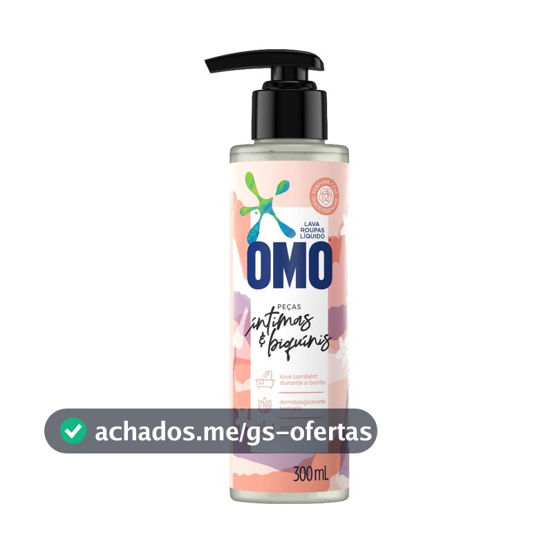 Lava Roupas Líquido OMO Peças Íntimas & Biquínis 300ML