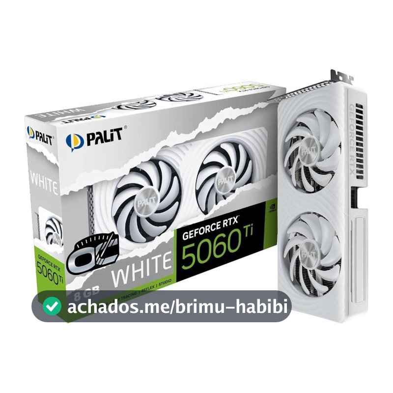 Placa de Vídeo Palit RTX 5060 Ti Dual OC 8GB