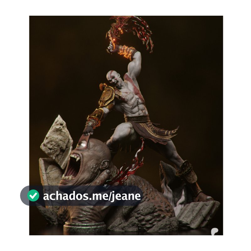 action figure kratos god of war - boneco colecionável kratos god of war figura de coleção