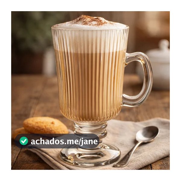 Jogo 6 Canecas Irish Para Cappuccino Café Graffiato Hauskraft 120ml