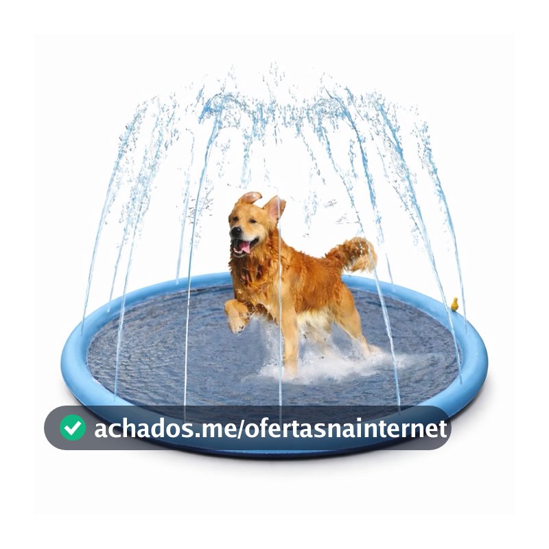 Piscina Tapete Chafariz Inflavel Agua Criança Cachorro Pet