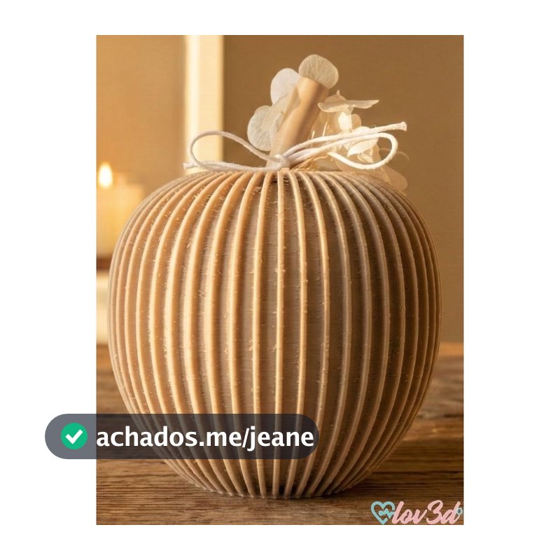 Escultura Decorativa Maçã Canelada | Estilo Farmhouse, Luxo e Minimalista
