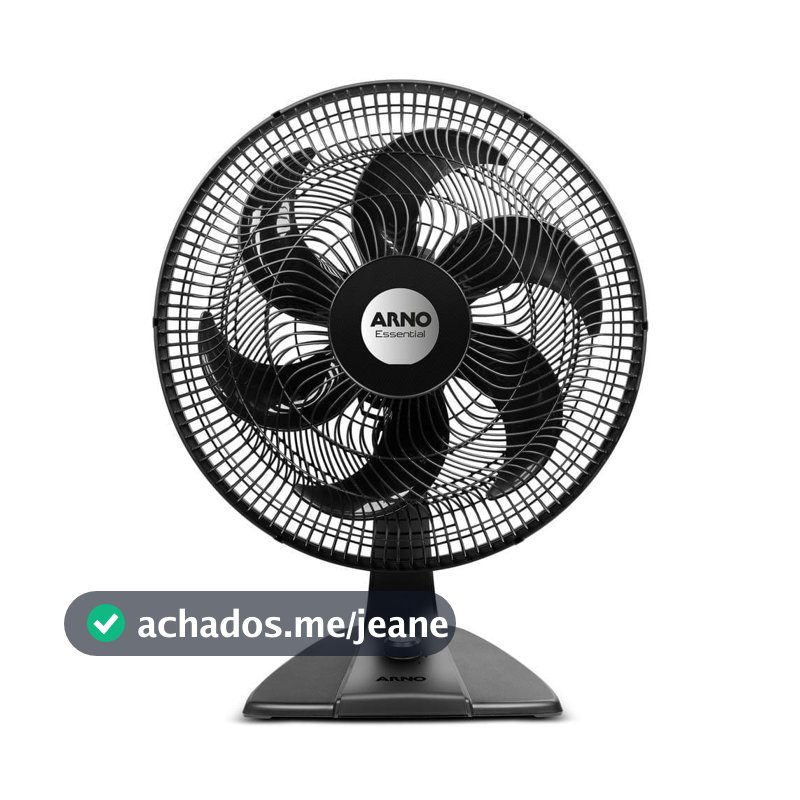 Ventilador de mesa Arno 40cm VE2E Essencial Preto 127v
