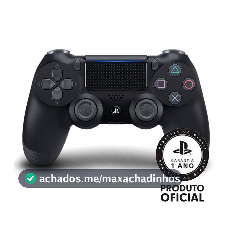 Controle Sony Dualshock 4 PS4 Sem Fio Preto CUH-ZCT2U Original Lacrado