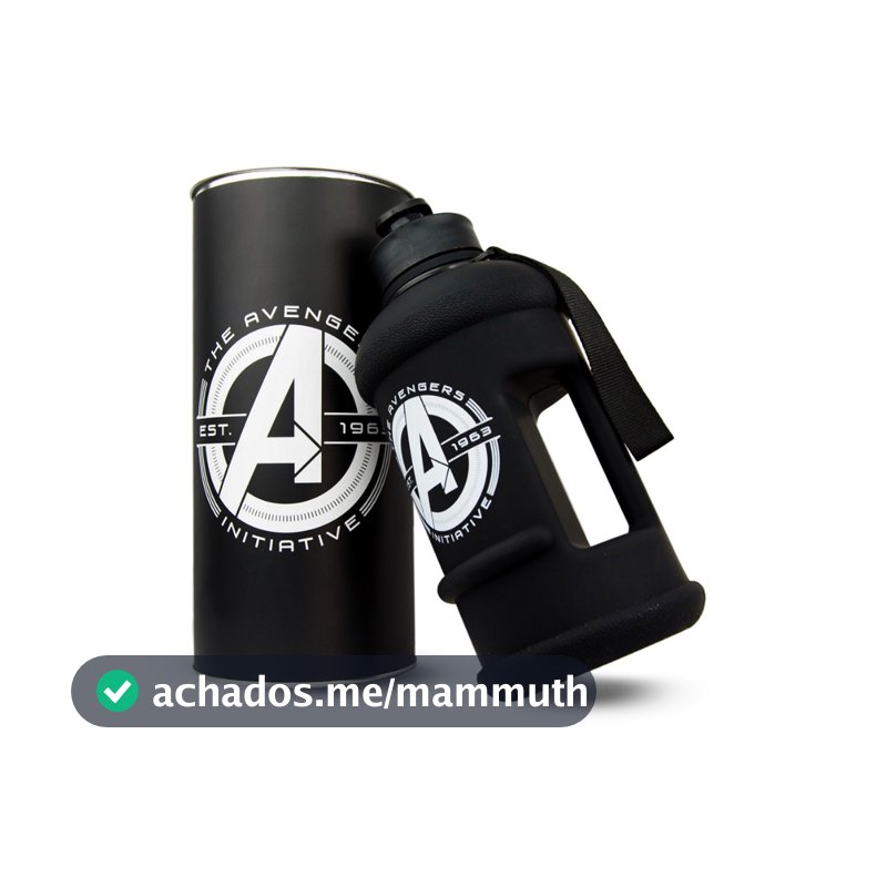 Garrafa Galão Avengers Marvel 1.3L Academia Trabalho Esporte