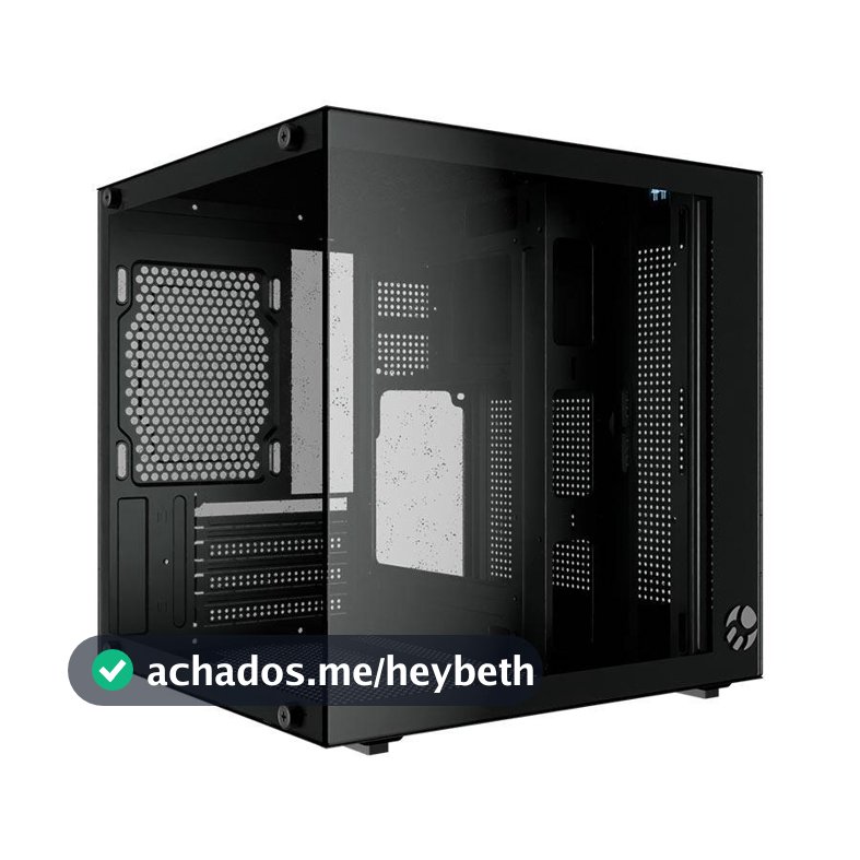 Gabinete Gamer Bluecase BG-066 Life, Mini-Tower, Lateral de Vidro, Preto, BG-066-LIFE-BK
