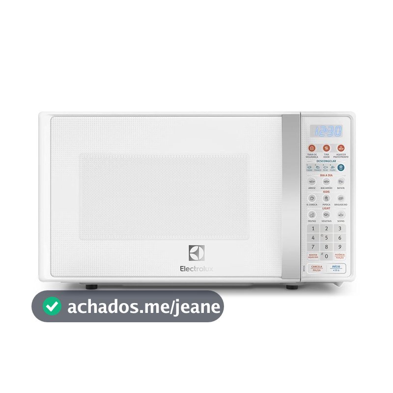 Micro-ondas Electrolux 20L Branco com Função Tira Odor e Descongelar (MTO30)
