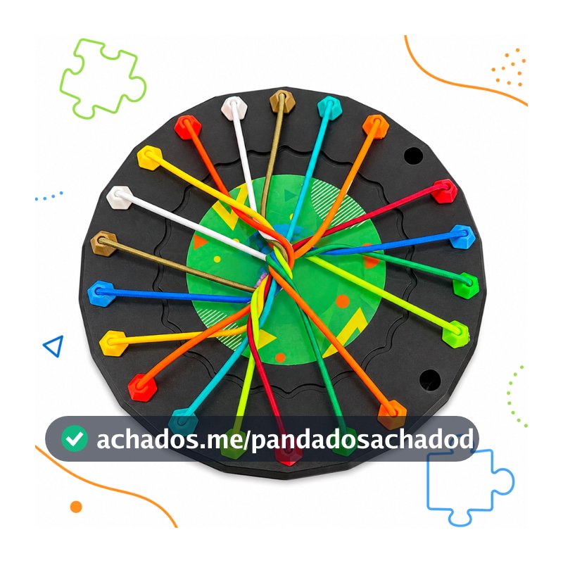 Jogo Desafio de Cordas Brinquedo Tira Nós Antiestresse Raciocínio Lógico Infantil Adulto