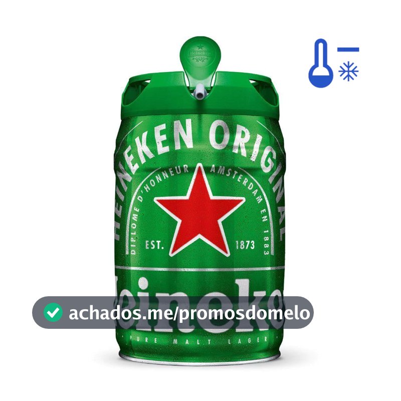 Cerveja Premium 5L Barril Heineken - Gelado