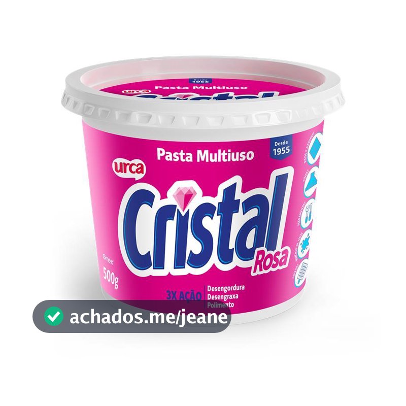 Sabão em Pasta Cristal Rosa - 500g