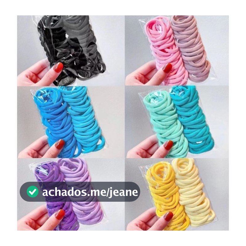 DAGUAN Kit 300 Xuxinha Elástico de Cabelo Xuxinha Criança Adulto Rabicó 300 Unidades-Grande-INLIS ANA