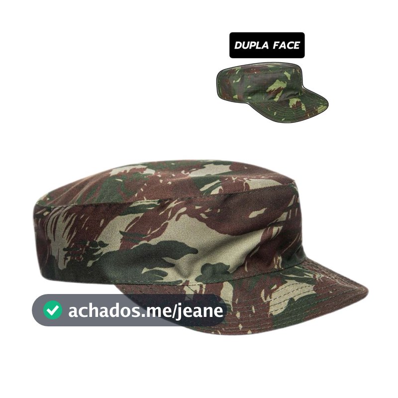 Gorro Militar Camuflado Pala Mole Modelo Dupla Face