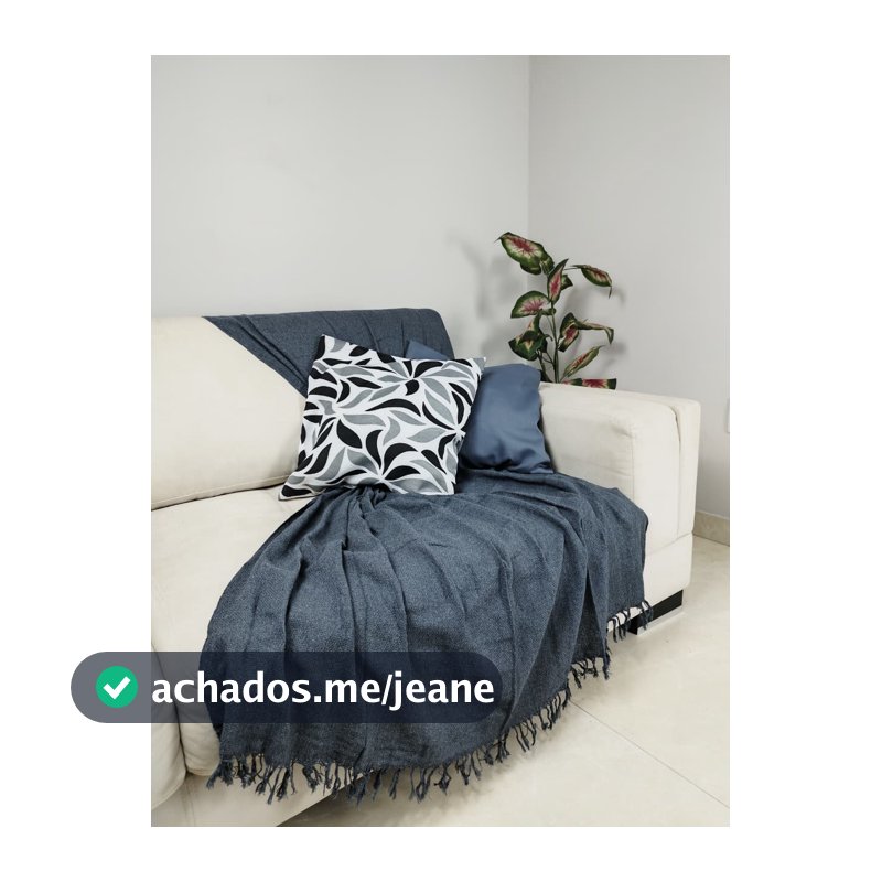 Manta Para Sofá 210cm x 120cm Decorativa E Protetora 100% Algodão | Cores Variadas Capa para Colchão