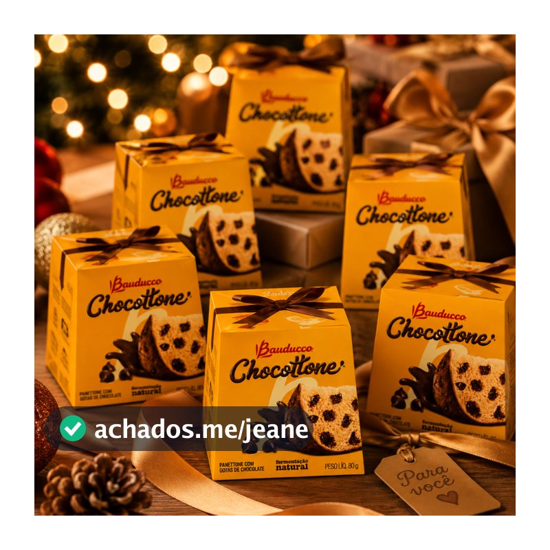Kits Mini Chocottone Bauducco 80g Presente Natal 2026