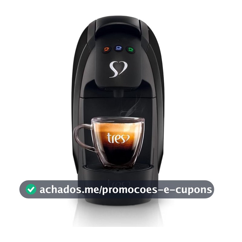 Cafeteira Espresso 3 Corações Luna Multibebidas Preta - 220V