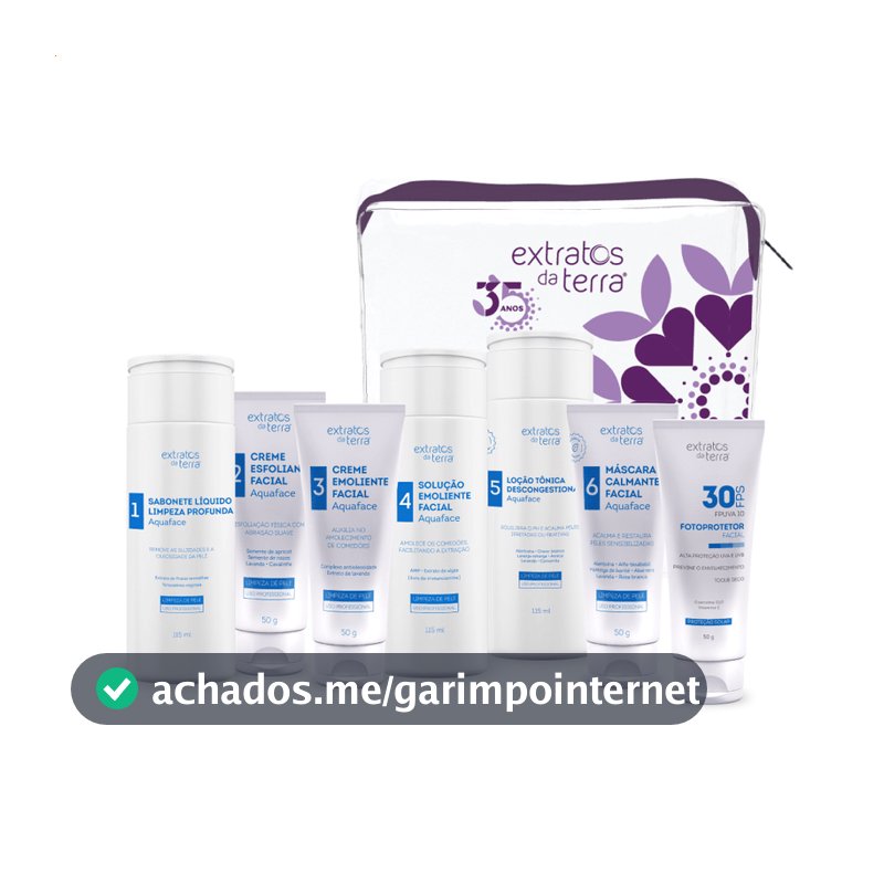 ✨ kit Profissional de Limpeza de Pele - Extratos da Terra Mini ✨